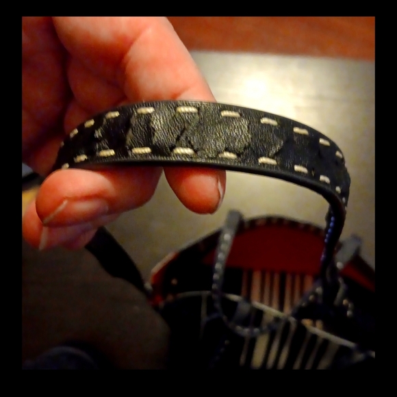 Tory Burch Crossbody Or Shoulder Tote, Striped in Black and White (EUC) - Picture 16 of 16